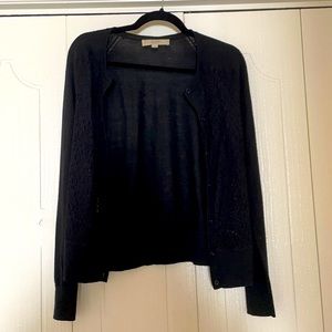 Black long sleeve cardigan size small